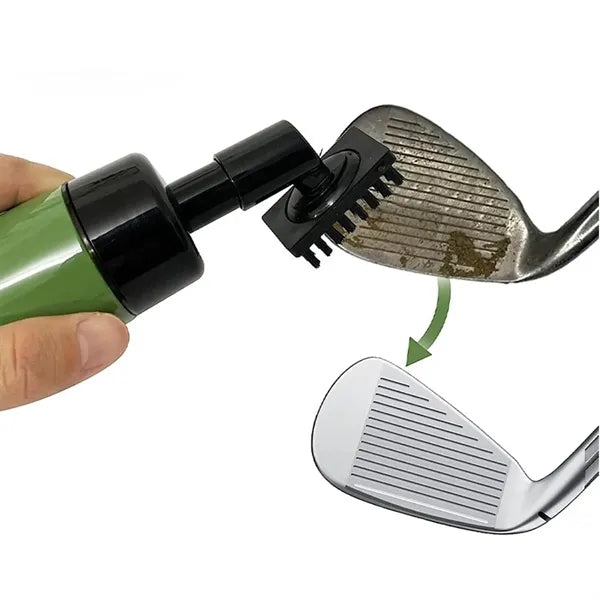 Golf Club Cleaning Brush with Carabiner and Groove Cleaner