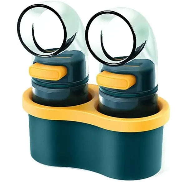 Two Seasoning Jars With Controlled Quantity