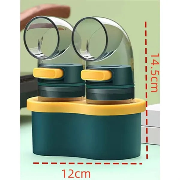Two Seasoning Jars With Controlled Quantity