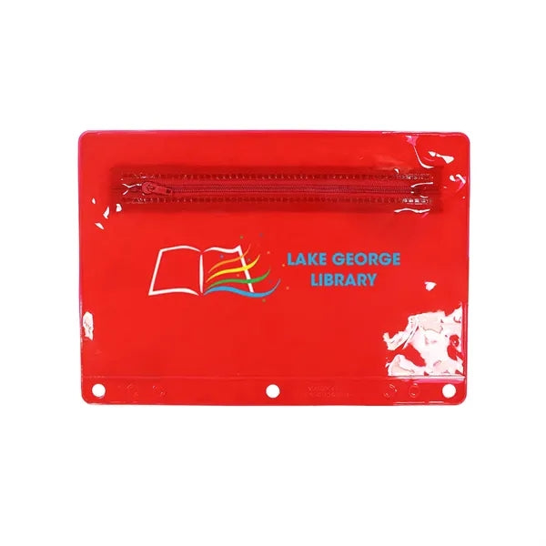 Premium Transparent Vinyl Zippered Pack, Full Color Digital