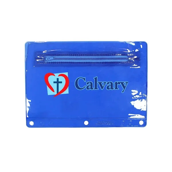 Premium Transparent Vinyl Zippered Pack, Full Color Digital
