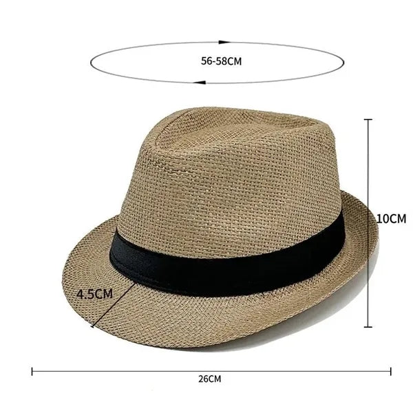Straw Fedora Hat