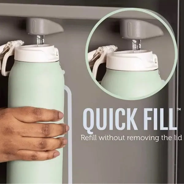 22Oz Stainless Steel Water Bottle With Quick Fill Technology