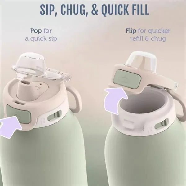 22Oz Stainless Steel Water Bottle With Quick Fill Technology