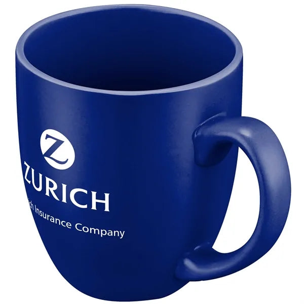 16oz. Curved Ceramic Coffee Mug with D-Handle