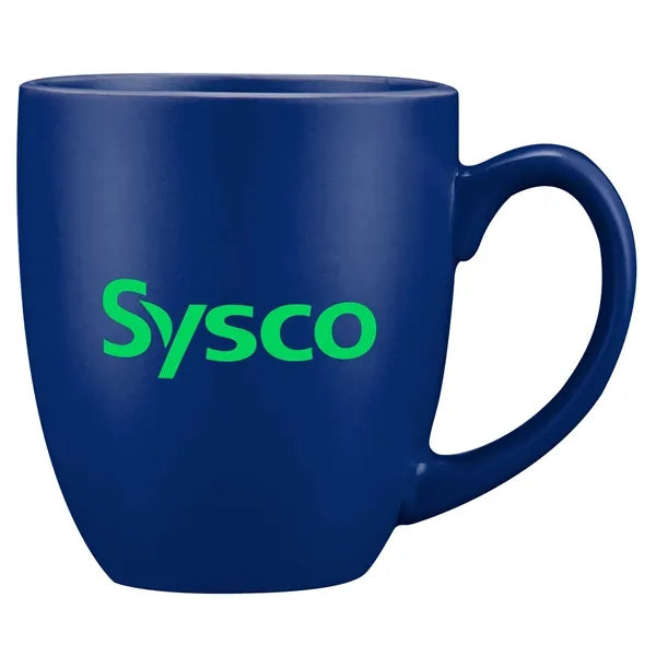 16oz. Curved Ceramic Coffee Mug with D-Handle