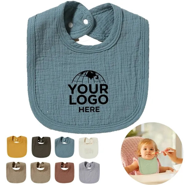 Cotton Muslin Baby Absorbent Bandana Bibs for Boys Girls
