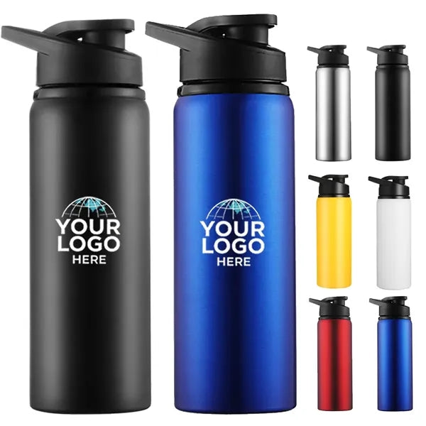 23 Oz. Stainless Steel Single Wall Water Bottles With Lid