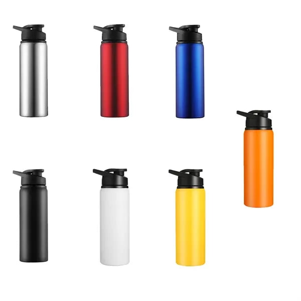 23 Oz. Stainless Steel Single Wall Water Bottles With Lid