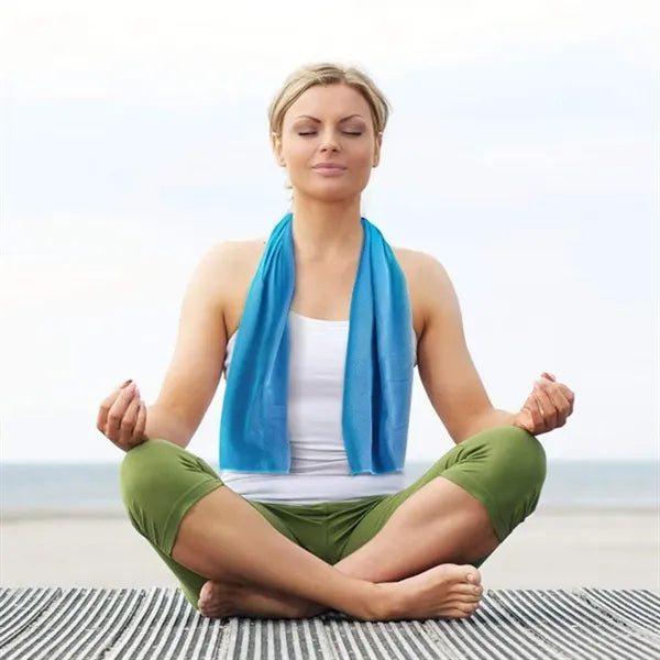 Sports Quick-dry Cooling Towel with Silicone Case Outdoor