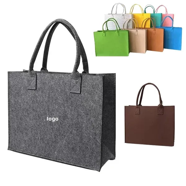 Large Foldable Eco-Friendly Shopping Felt Tote Bag