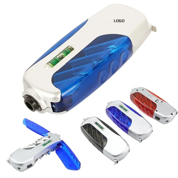Portable 4-in-1 Compact Travel Tool with LED Flashlight