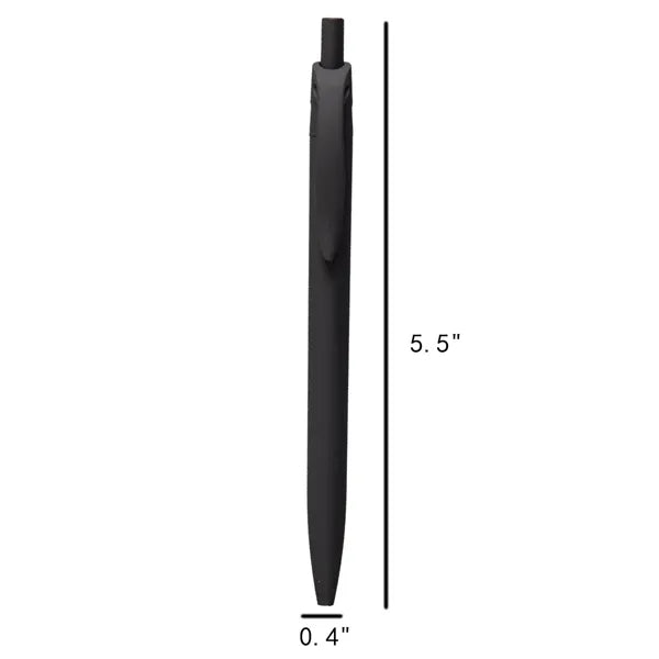 Printed Bright Solid Color Plastic Ballpoint Pen