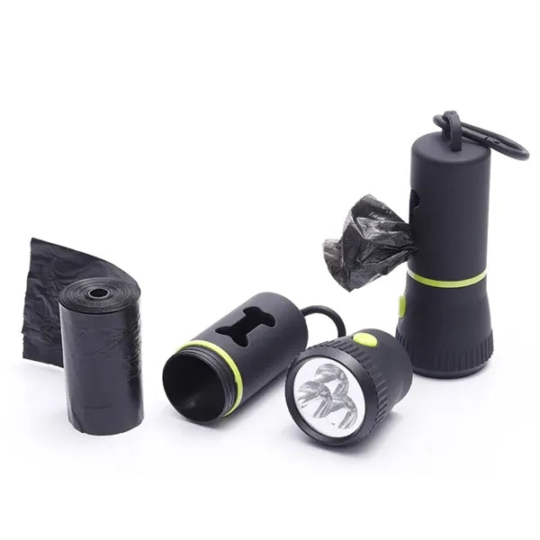 Flashlight Dog Waste Bags Dispenser