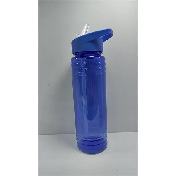 24oz Eco-friendly Recycled RPET flip-straw Water Bottle