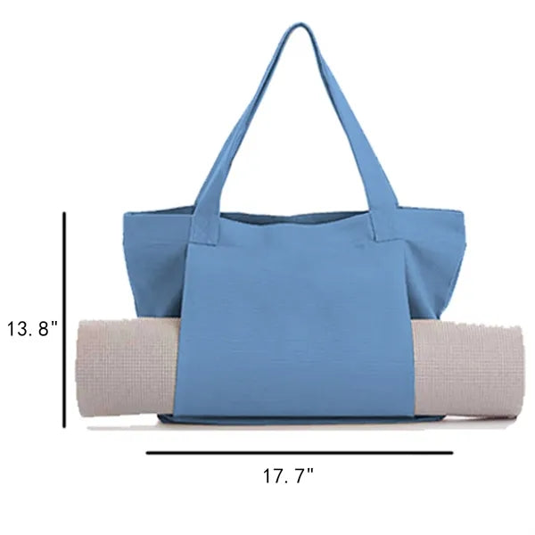 Big Capacity Yoga Mat Carrier Fitness Canvas Tote Bag