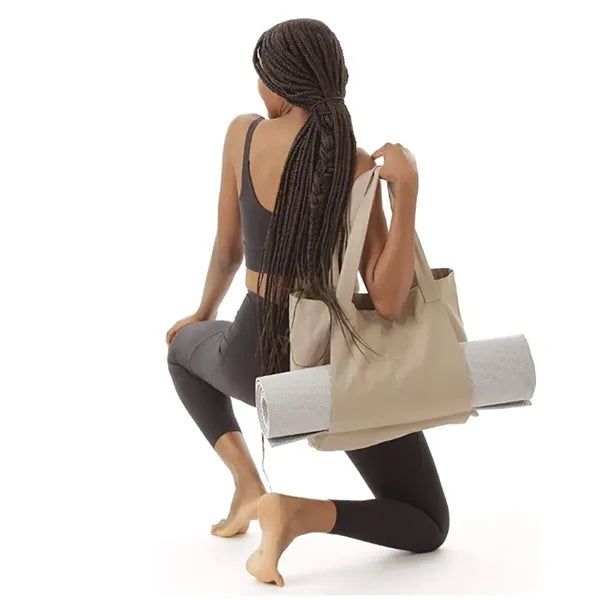 Big Capacity Yoga Mat Carrier Fitness Canvas Tote Bag
