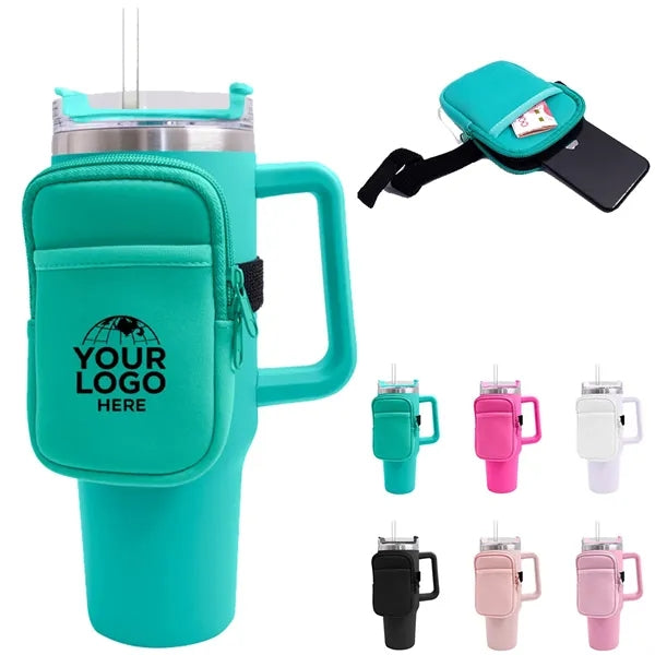 Water Bottle Zipper Pouch for 40 Oz. Tumbler