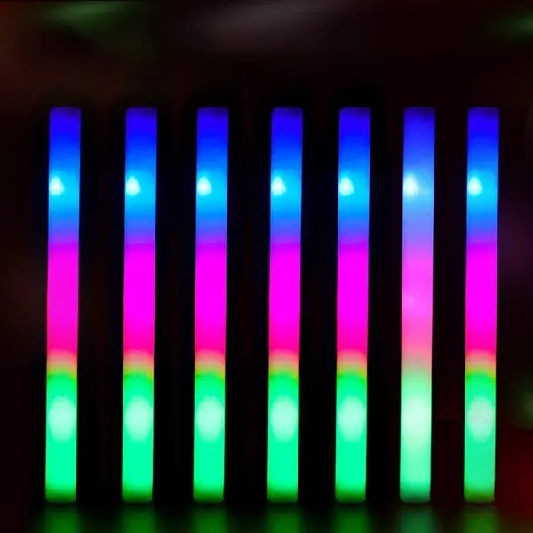 LED Foam Sticks Glow Wands Neon Party Supplies