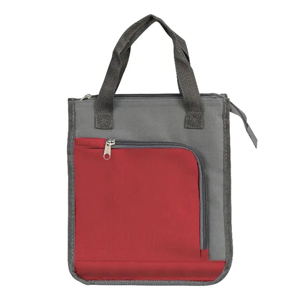 Color-Block Insulated Cooler Tote Bag