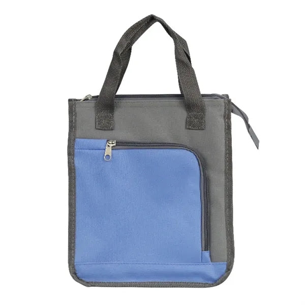 Color-Block Insulated Cooler Tote Bag