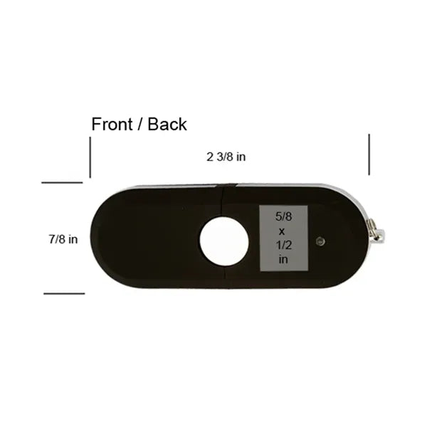 Mendota Rubber Oval USB - Black