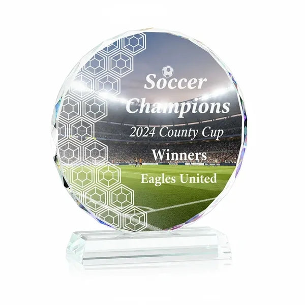 Crystal Trophy Award For Employee Recognition