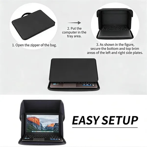 Laptop Sun Shade for 14 Inch for Working Outside