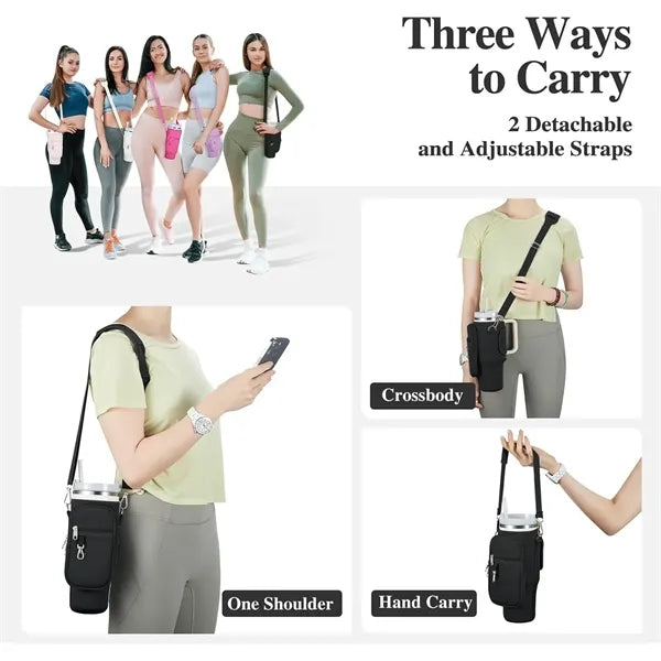 Neoprene Water Bottle Holder With Strap