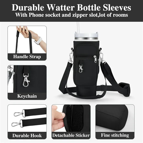 Neoprene Water Bottle Holder With Strap