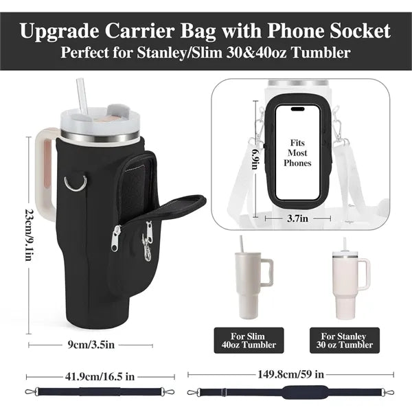 Neoprene Water Bottle Holder With Strap