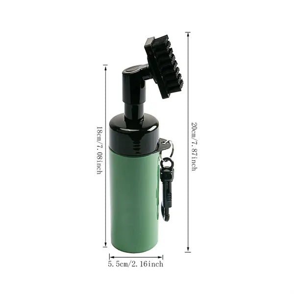 Golf Club Brush Cleaner with Retainer Clip