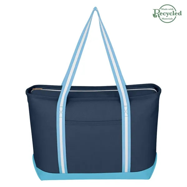 Large Cotton Tote Bag with Zipper