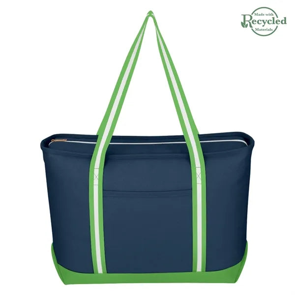 Large Cotton Tote Bag with Zipper