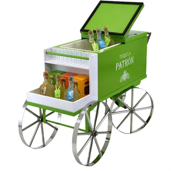 Ice Cream and Drink Cooler Push Cart