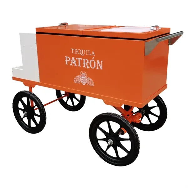 Ice Cream and Drink Cooler Push Cart