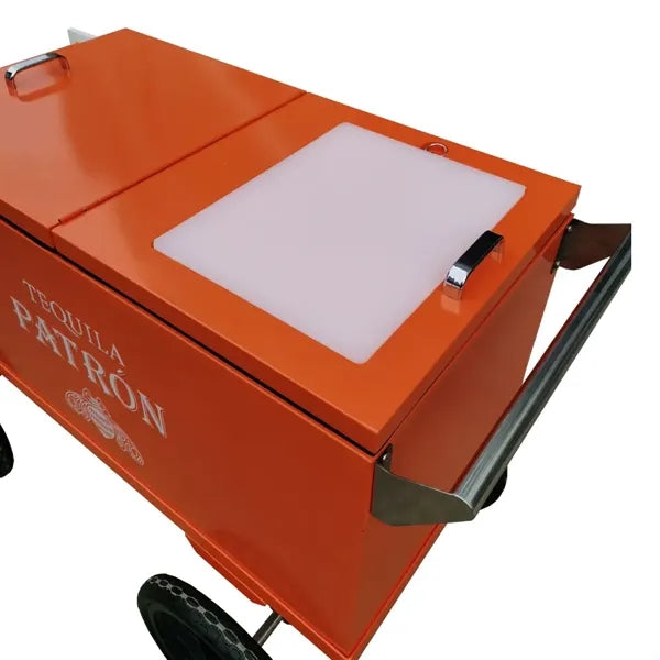 Ice Cream and Drink Cooler Push Cart