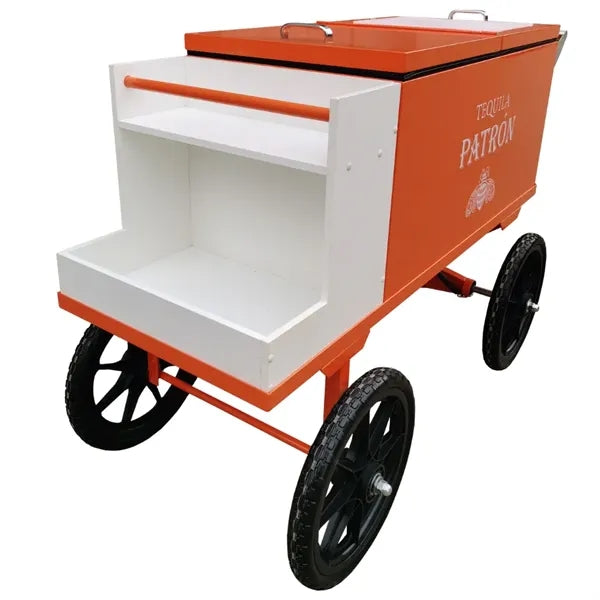 Ice Cream and Drink Cooler Push Cart