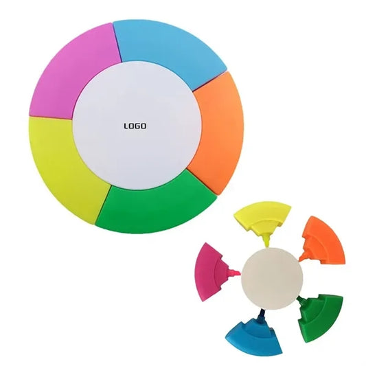 5-in-1 Round Shape Marker Graffiti Painting Highlighter
