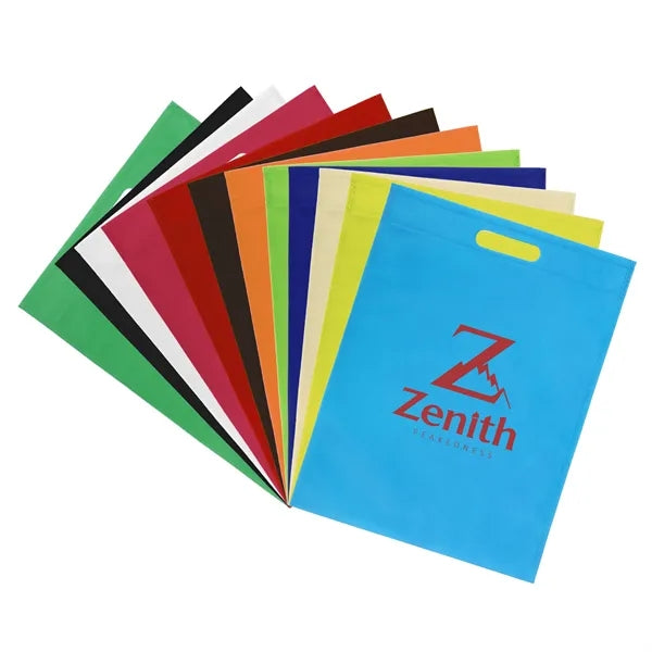 Heat Sealed Non Woven Shopping Bag W/ Die Cut Handle