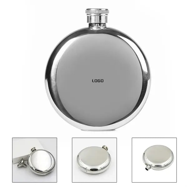 5 Oz Wine Whiskey Flasks Round Alcohol Bottle