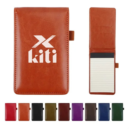 A7 Pocket Leather Notepads Holder Set W/ Card Slot