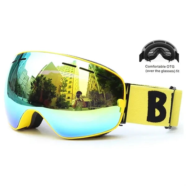 Snowboard Goggles Detachable Lens For Adults