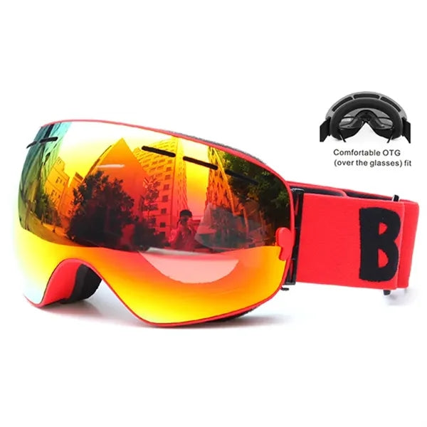 Snowboard Goggles Detachable Lens For Adults
