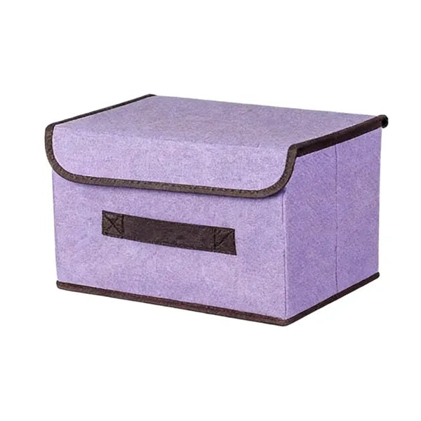Foldable Storage Bin With Lid