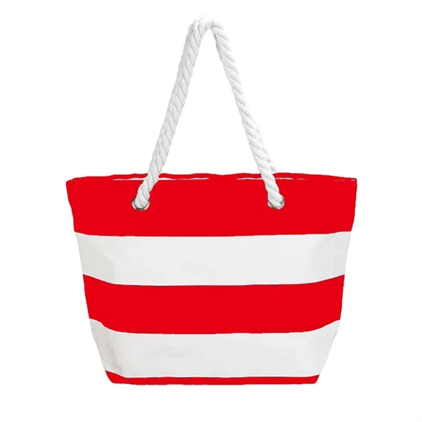 Striped Canvas Tote Bags