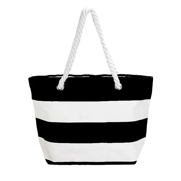 Striped Canvas Tote Bags