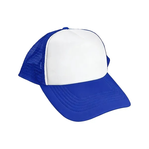 5 Panel Mesh Back Trucker Cap, Embroidered