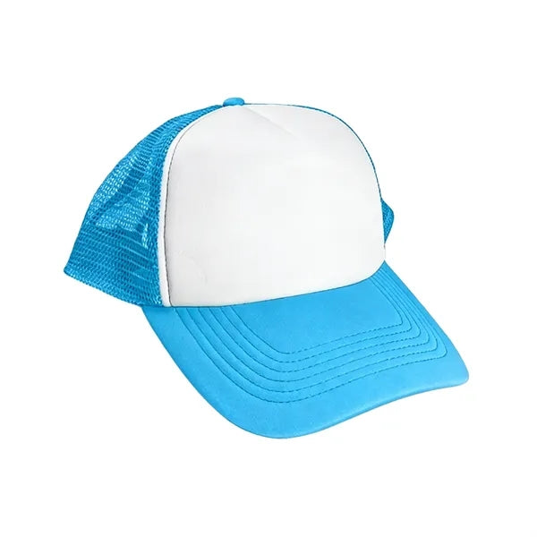 5 Panel Mesh Back Trucker Cap, Embroidered