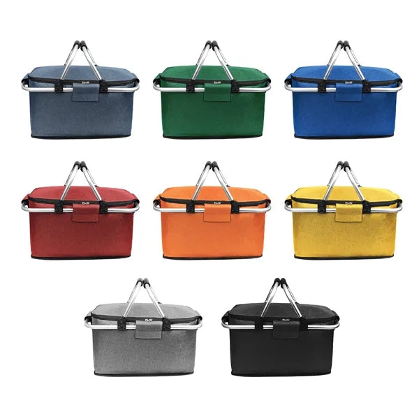 30L Foldable Insulated Cooler Bag Picnic Basket W/ Handle